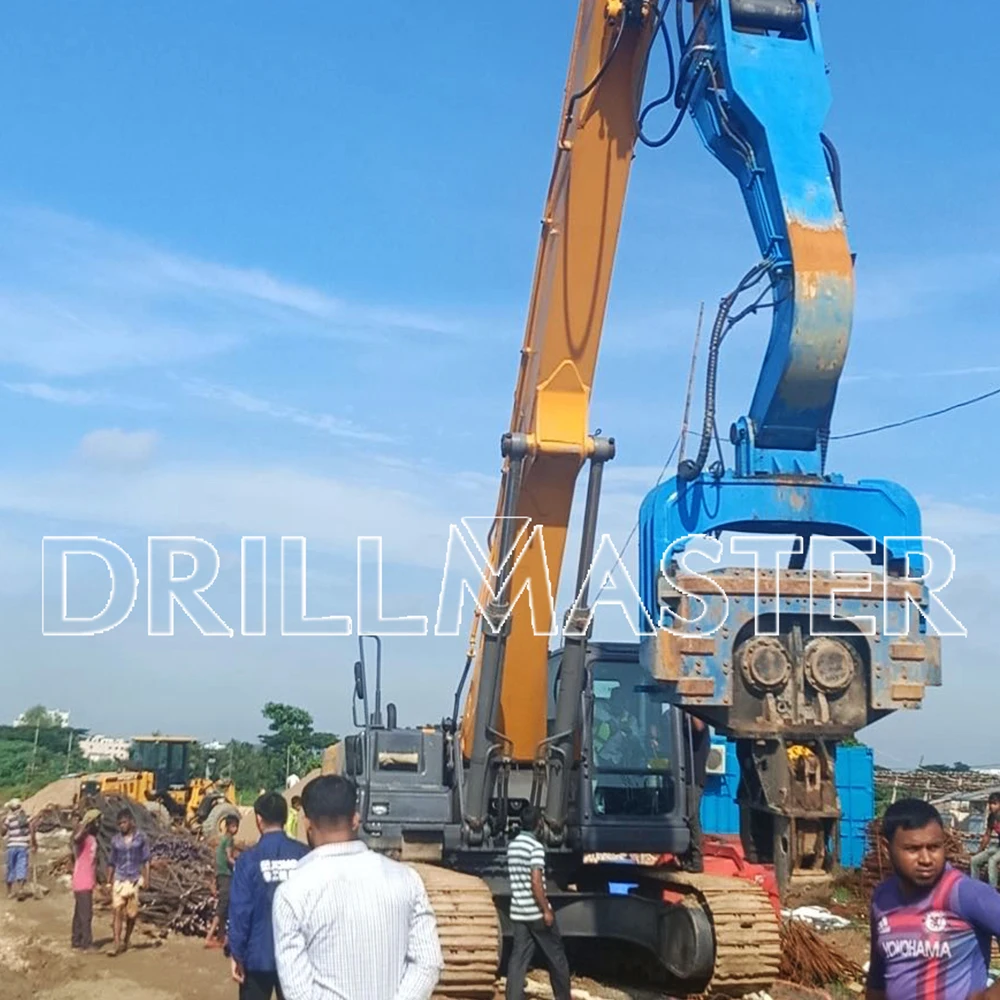 
Excavator Mounted Hydraulic Side Grip Vibratory Pile Driver Hammer for 6-18m Pile 