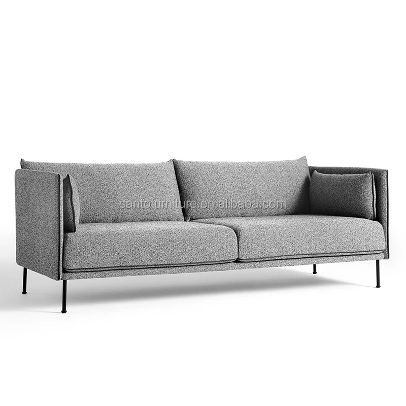 Modern Home Living Room Sofa Set Furniture White Linen Feather Cream Beige Fabric L Shaped Corner Modular Couches Sectional Sofa