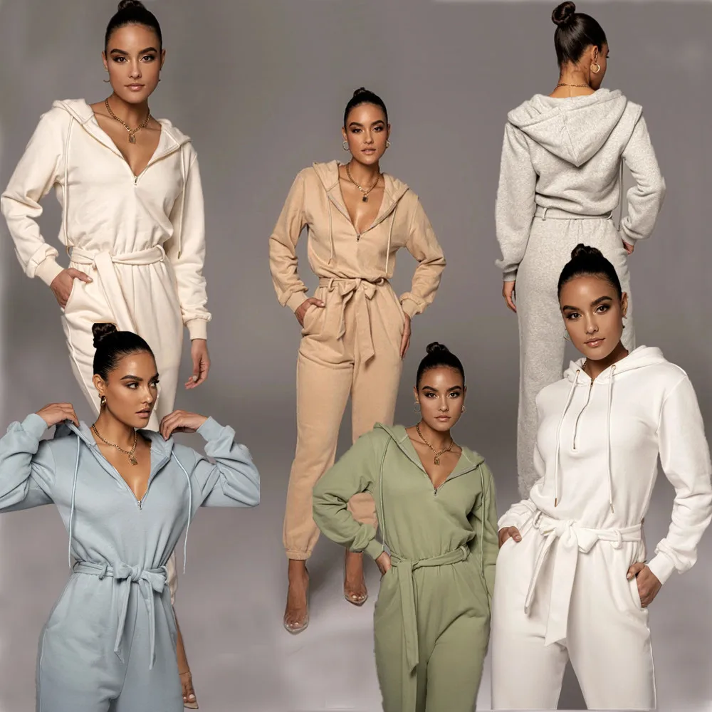 Wholesale Casual Cotton Jumpsuit Rompers Fall Womens Jumpsuit 2022 Streetwear Jumpsuits