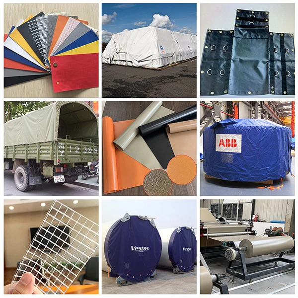 Manufacturer 18 oz Vinyl Fabric Roll High Strength 1100G PVC Coated Tarpaulin Plastic Sheet