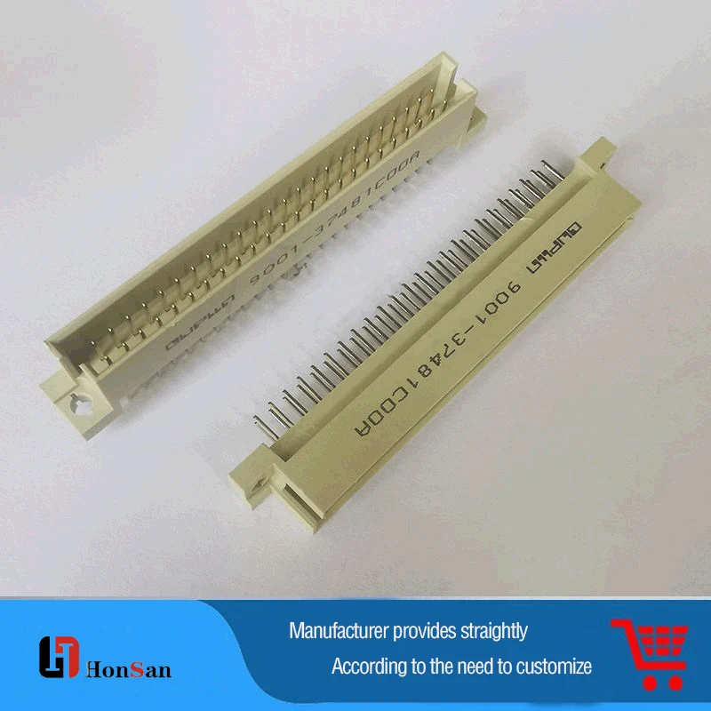 Smart Vertical Pcb 2 Rows 64 Pin Din41612 Connector With Board Lock