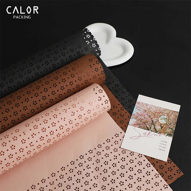 CALOR new kapok paper flower wrapping paper paper with openwork waterproof