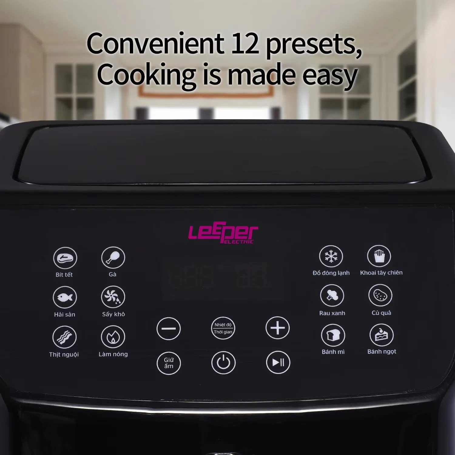 Air Fryer 7L Touch Screen Double basket Easy Clean Non-stick Coat Without Oil