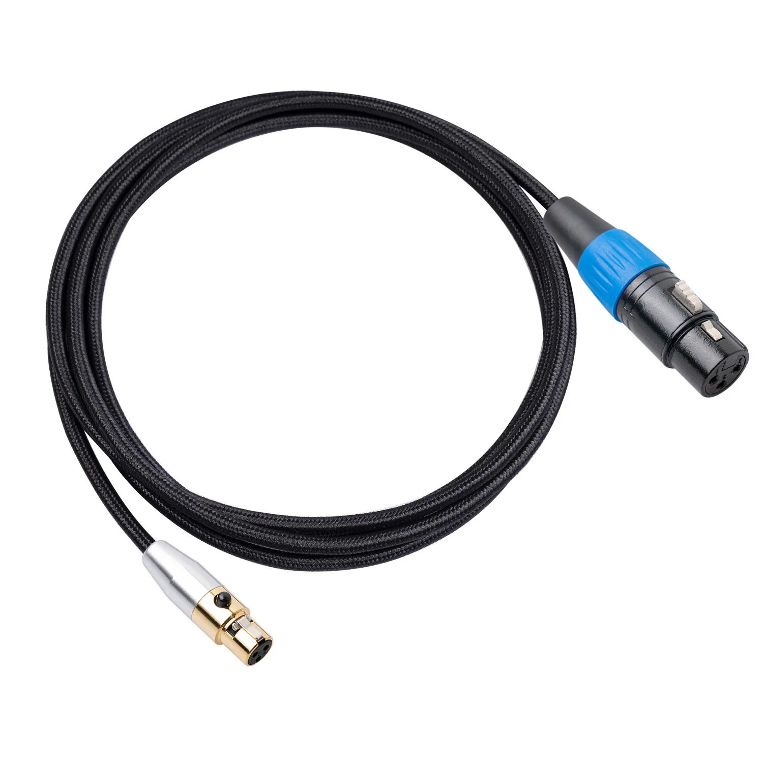 Mini XLR female to XLR female audio adapter cable for Camera Video Assist