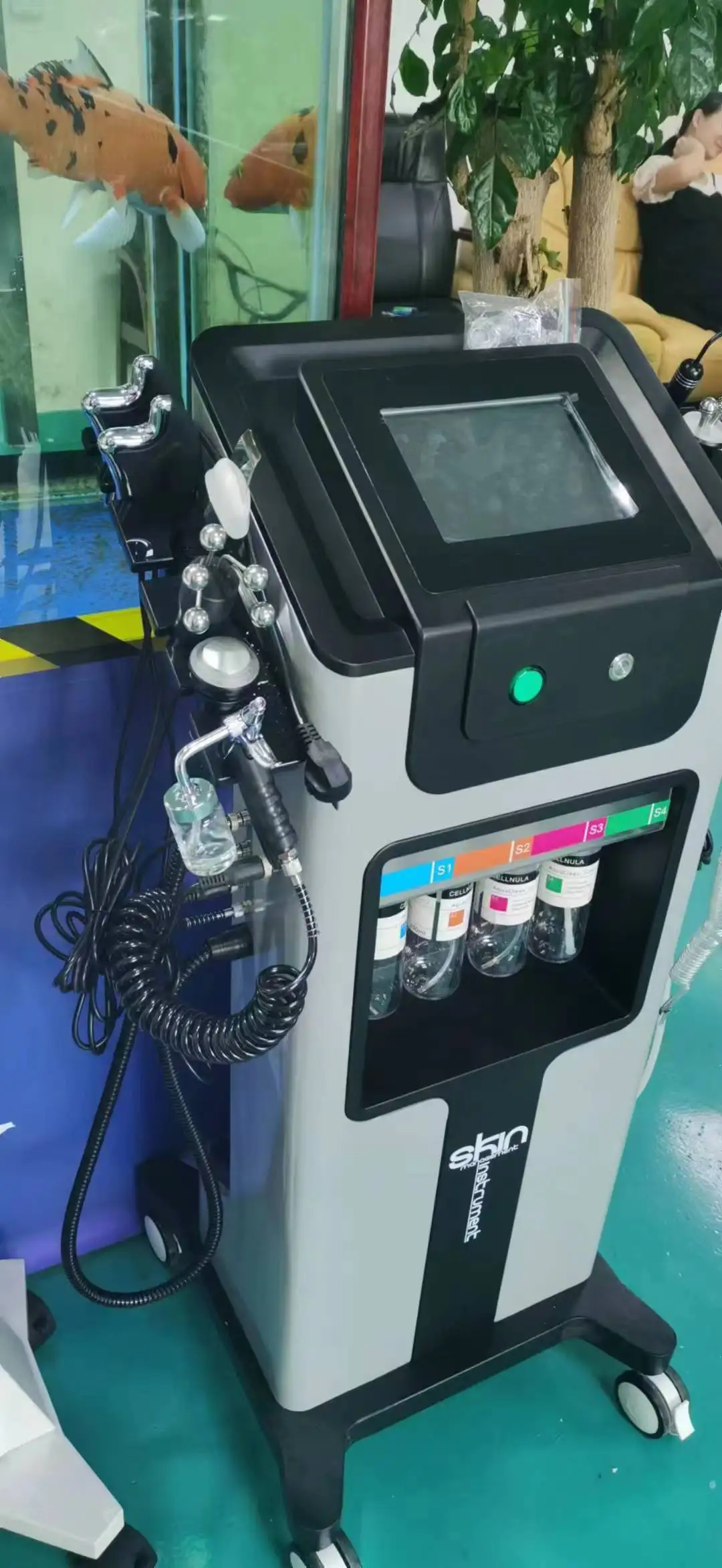 10 in 1 Vertical Deep Clean Hydro Microdermabrasion Facial Blackhead Remover Jet Peel Facial Beauty Machine