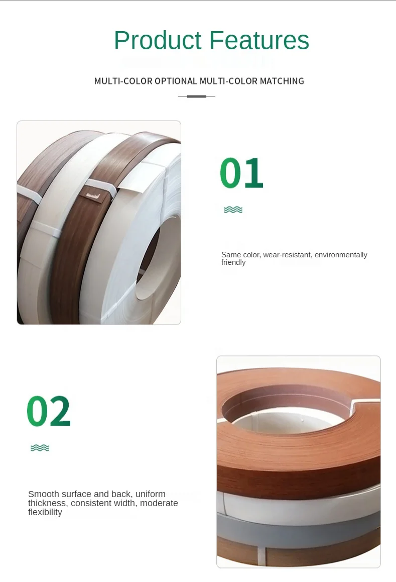 furniture Waterproof abs/pvc highgloss edge banding trim/tape