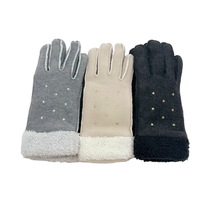 Высококачественные женские перчатки с гладкими простынями, утолщенные теплые перчатки, мягкие перчатки