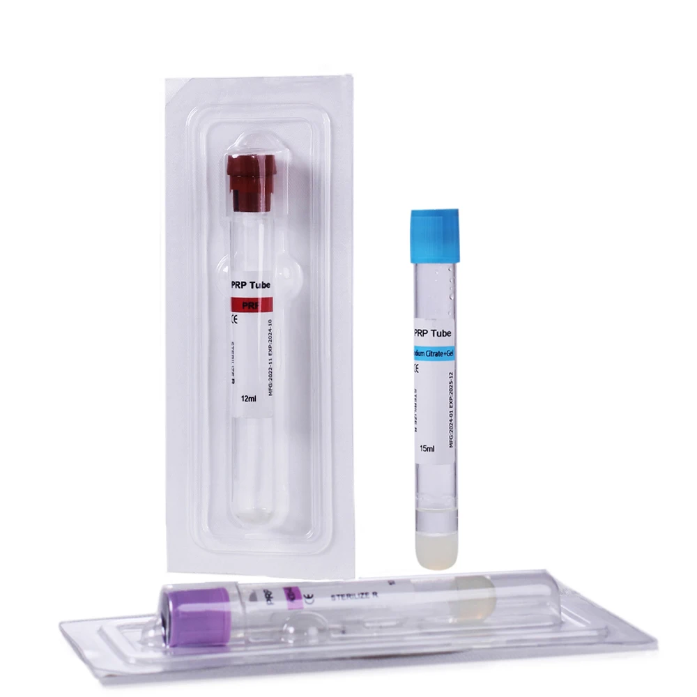 Beauty industry use Direct deal vacuum blood collection prp tube acd gel biotin 10ml 12ml 15ml prp kit