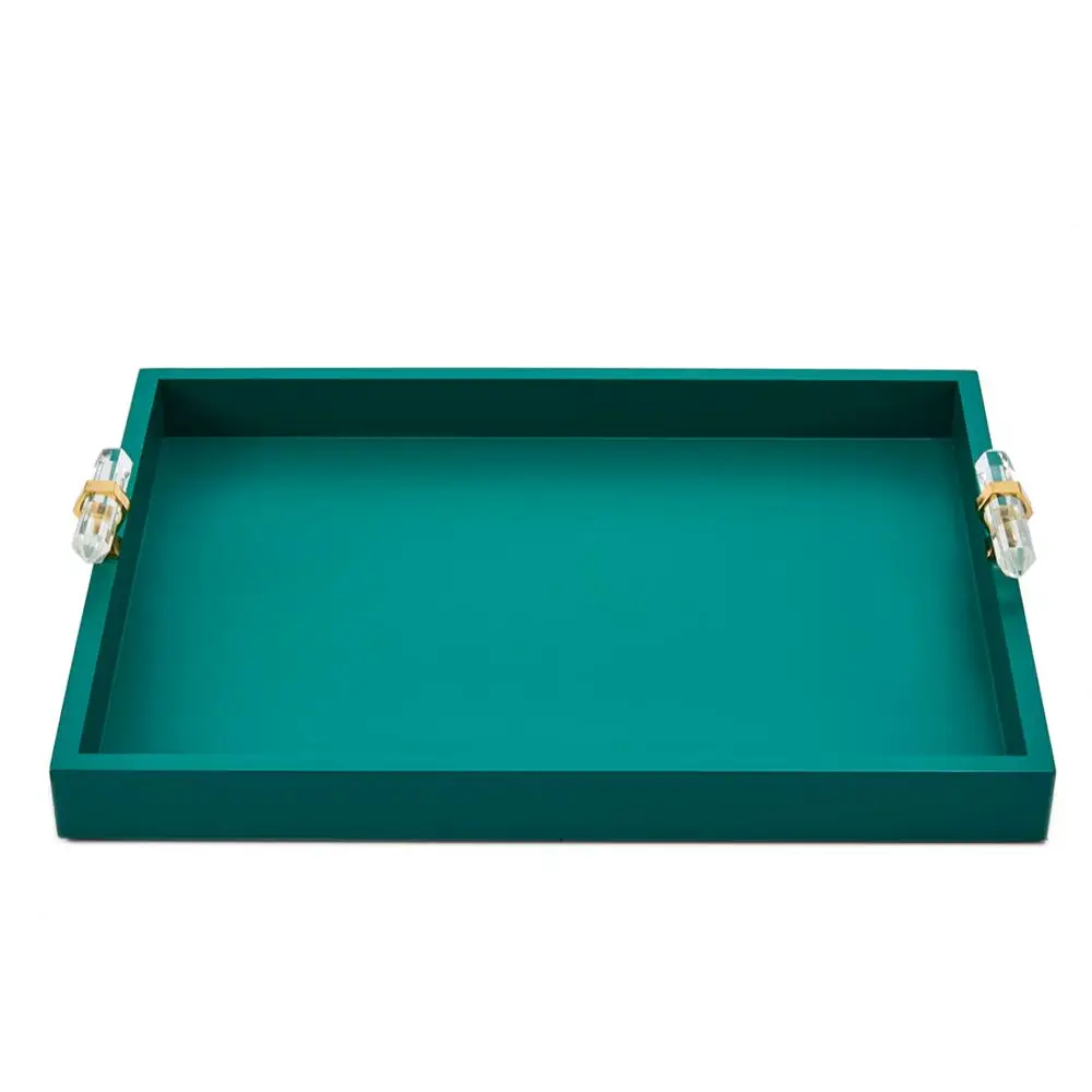 
High qulity Rustic Vintage Food Serving Wooden Board Nesting jewelry Handles wood tray for food 