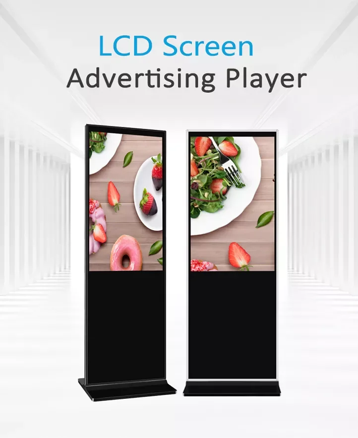 ODMOEM Indoor LCD Advertising Display Digital Signage Kiosk Totem Android Floor Stand LCD Touch Screen Advertising Display