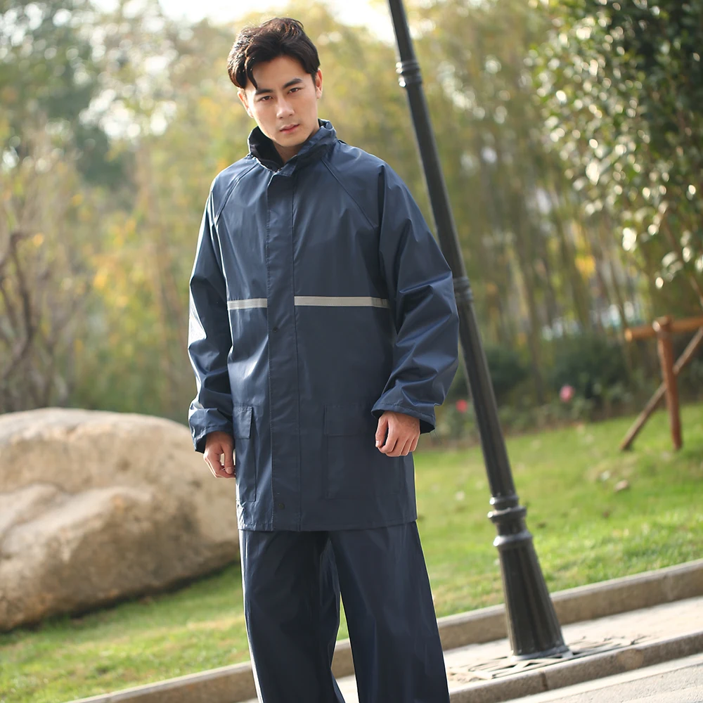 Waterproof Reflective Jacket Rain Coat Reflective Green Rainsuit