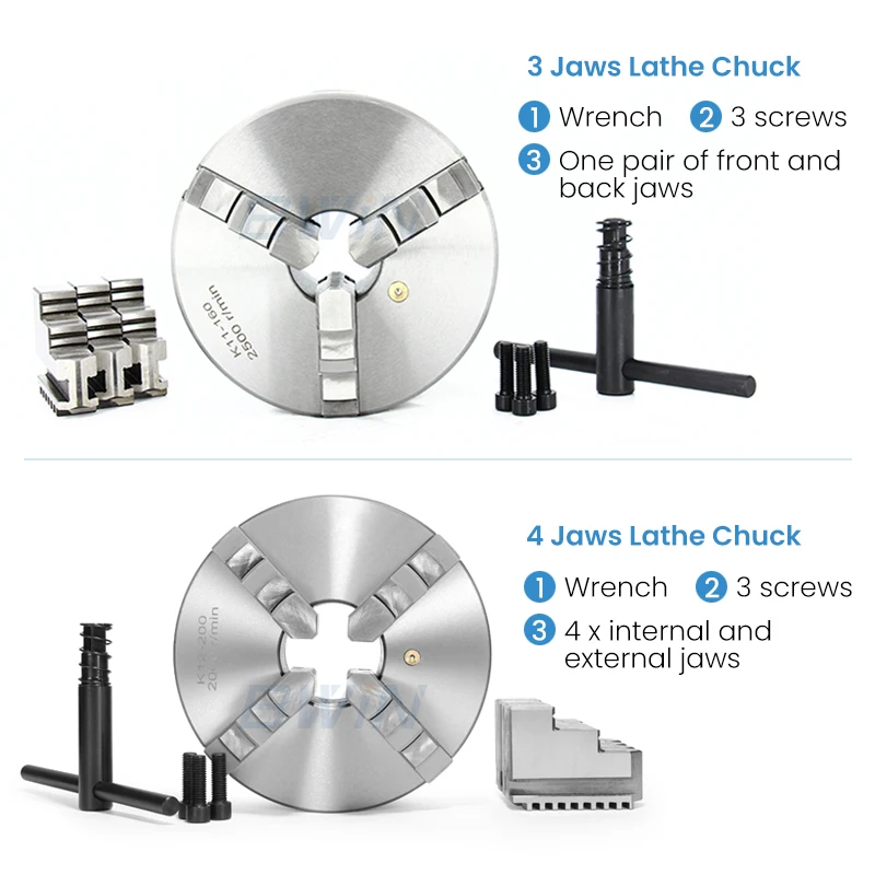 BWIN K12 80mm Mini Manual Lathe Chuck Prices Self-centering Chuck Lathe Chuck 4 Jaw 160mm 300mm 14 Inch 200mm