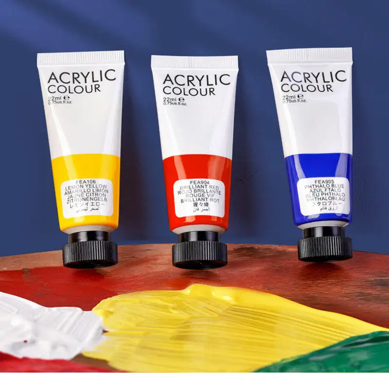 Bview Art Hot Selling Acrylic Paint Set 12 colors 22 ml Best Quality For Art Paints DIY Acrylic Paint