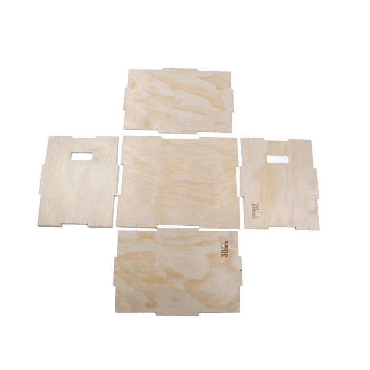 Fitness Wood Plyometric Jump Box 3 in 1 Wood Plyo Box For Exercise Training