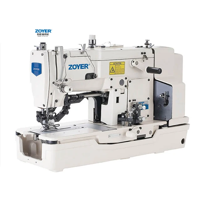 Button Holing Industrial Sewing Machine ZY781 Zoyer Straight Electronic White Fabric Press Kit for Industrial Sewing Machine