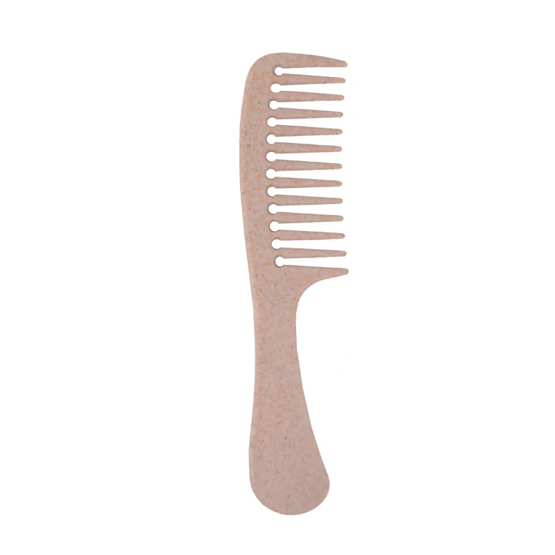 Biodegradable Hair Comb Promotional Wheat Straw Pocket Comb Personalized Pocket Straw Flat Comb