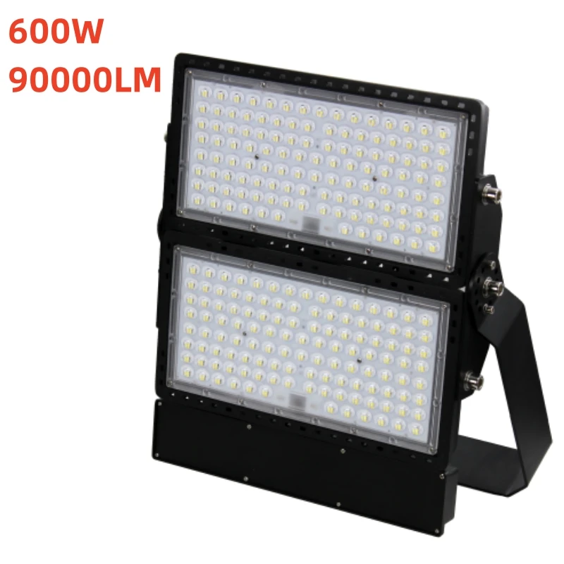 600W 90000LM Flood Lights Outdoor IP66 Waterproof 5000k Exterior Floodlight for Patio Backyard Lawn Stadium Playground Park