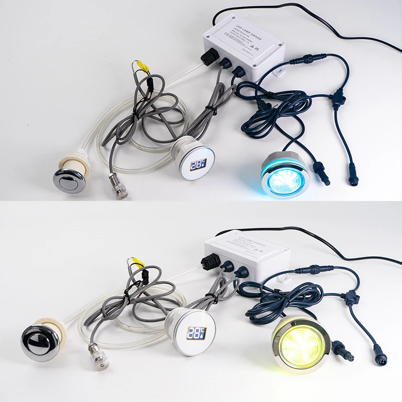 New Digital Spa Tub Thermometer System with LED Spa Light ABS Material Customizable OEM & ODM for Industrial Usage