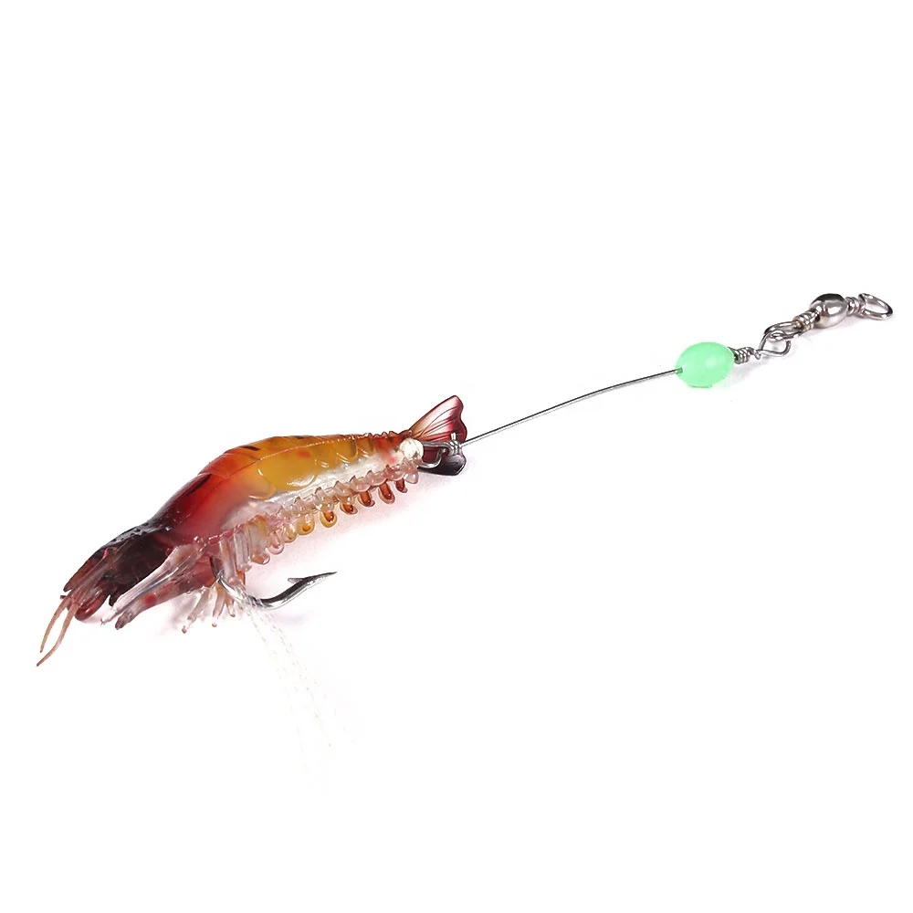 8cm 5.3g China Wholesale Soft Artificial Gulp Silicone Shrimp Fishing Lures
