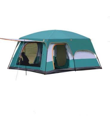 2022 Season Hot-Selling Outdoor Tent Two-Room One-Hall Family Rain-Proof Multi-Person Field Camping Tent