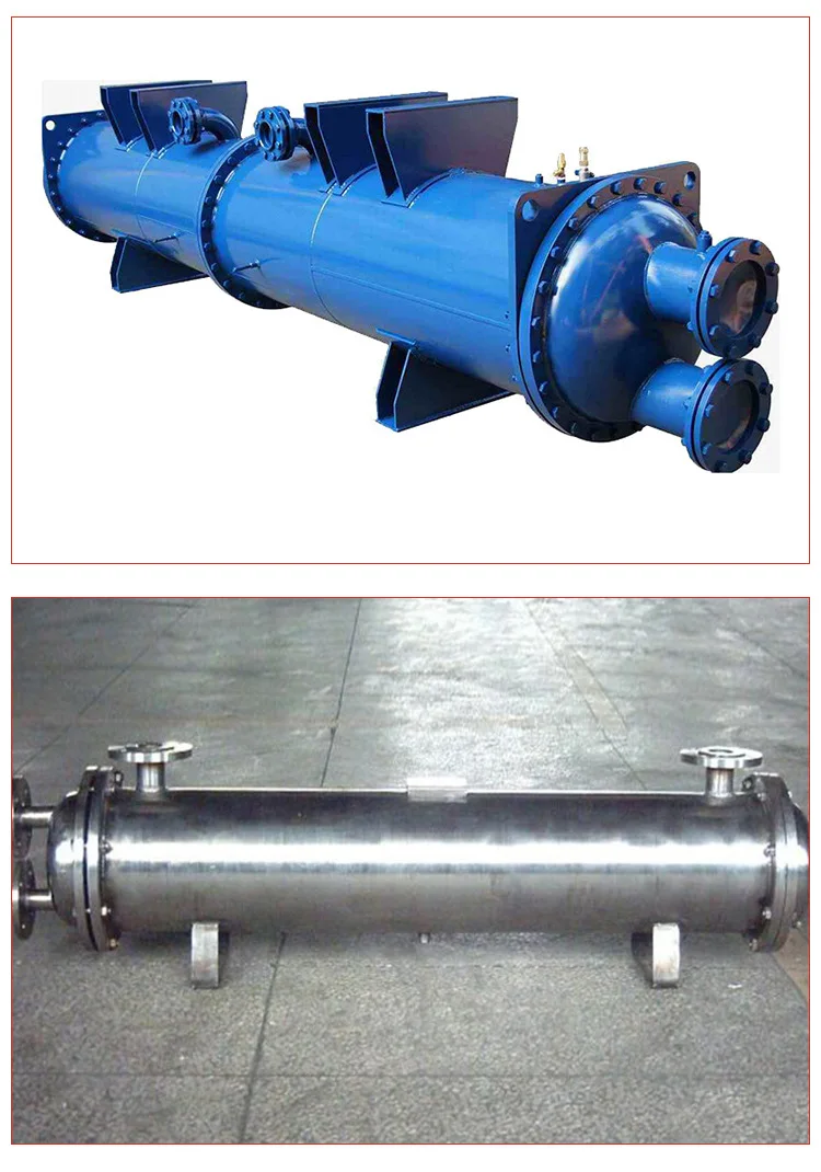 Industrial Stainless Steel Shell And Tube Condenser Water Cooled Heat Exchanger