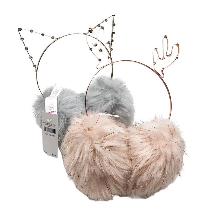
Newest design top quality one size faux fur earmuff winter earmuffs kid earmuffs 