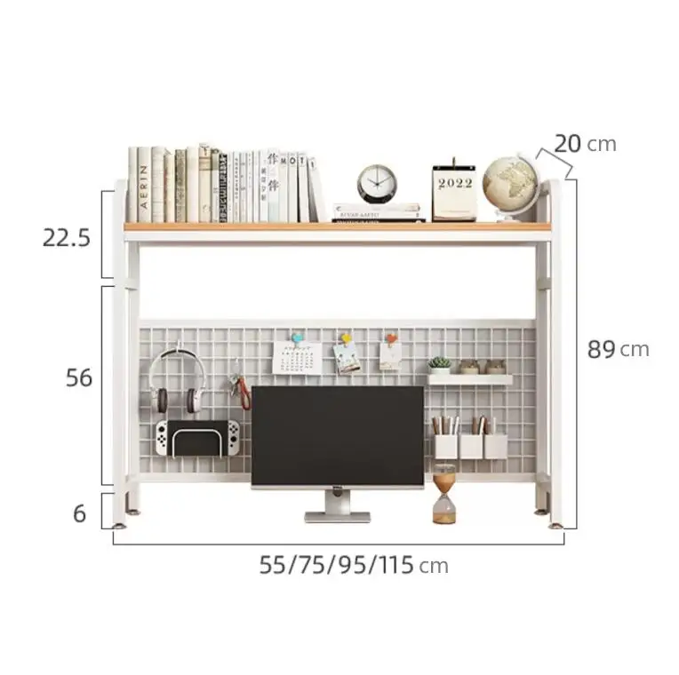 Zenewood Desktop Shelf Organizer Storage Rack Tabletop Shelves for desk