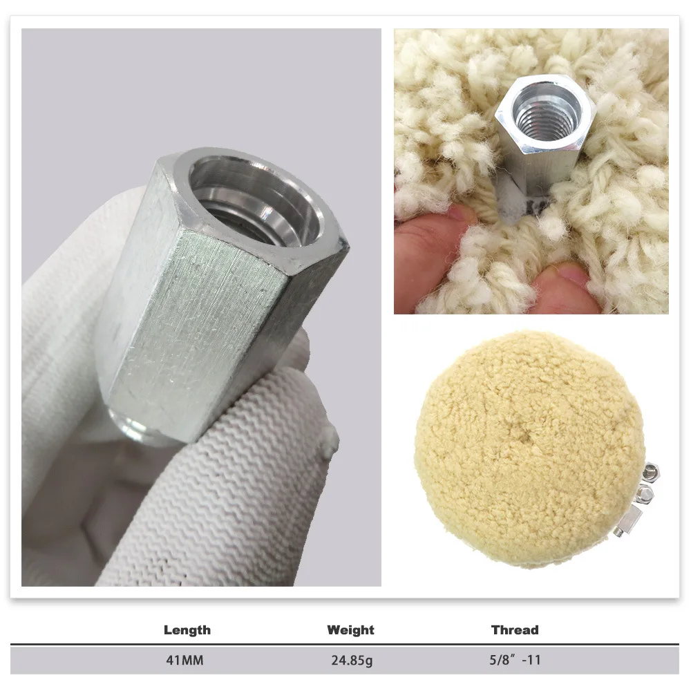 Polishing machine adapter Electric drill Angle grinder Screw adapter M14 to 5/8-11 caliber adapter