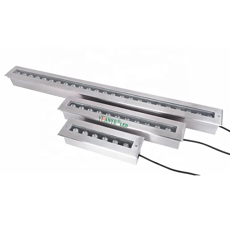 Yuanyeled Ik10 1Ft 2Ft 3Ft Ip67 линейный светодиодный подземный свет Dc24V Ac100V 265V Dmx управление для сада виллы
