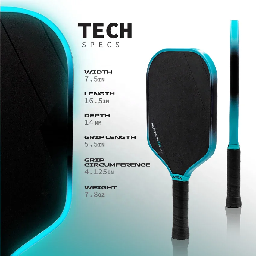 Perseus 3S JOOLA Gen3 Core Pickleball Paddle с ЭВА-пенопластовым краем высокая устойчивость 14 мм полипропиленовый сотовый сердечник высокопроизводительный