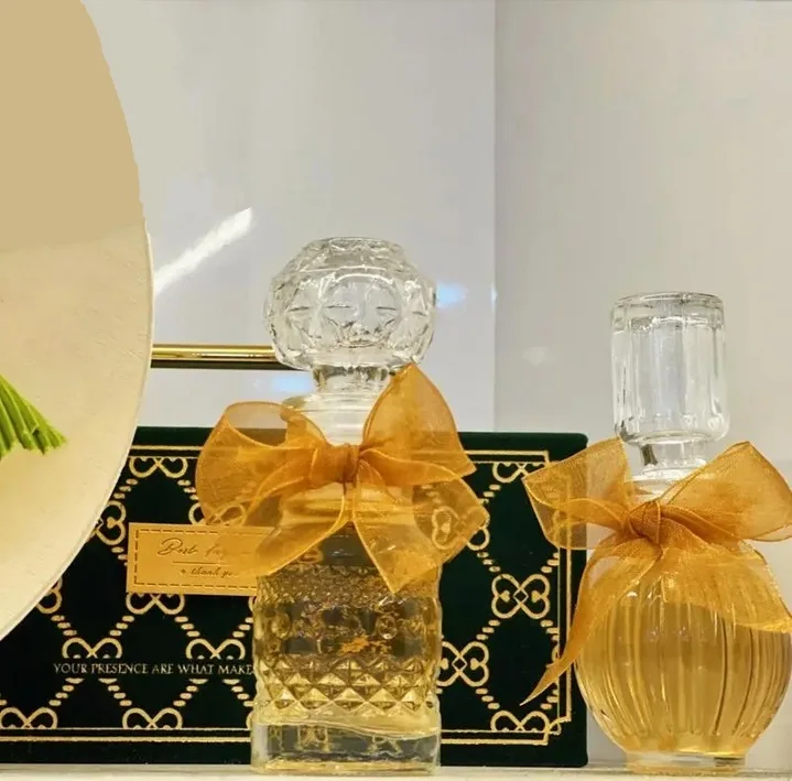 100ml Crysta Wine Glass Bottle Whiskey Liquor Pourer Bottle Home Bar Vodka Beer Whiskey Decanter crystal perfume bottle