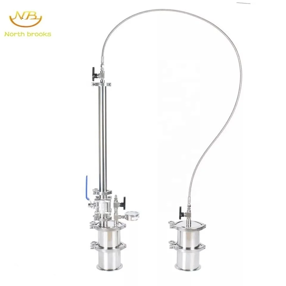 Комплект трубок для экстракции BHO 150 г, экстрактор с замкнутой петлей, домашний экстрактор 304 из нержавеющей стали, двойные резервуары