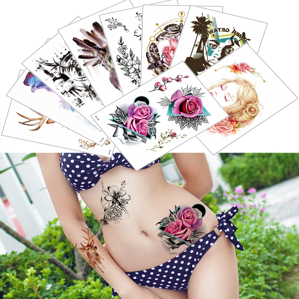 
Male Body Art Water Transfer DIY Temporary Tattoo Sticker TH201 - TH240 