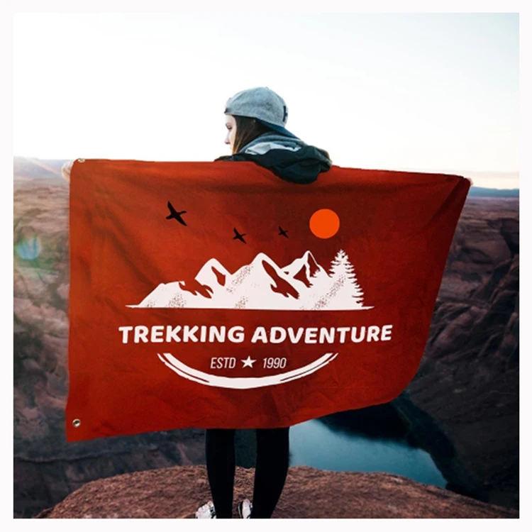 Kingson Top Quality Low Moq Design Promotional Advertise Polyester Banner Flag Cheap Large Custom Flag 3x5Ft