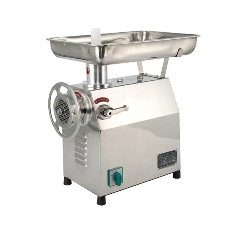 TK-32 Best Stainless Steel Kitchen Food Grinders 100kg/h Pork Belly Meat Mincer New Meat Chopper Restaurant Home Use Motor Core