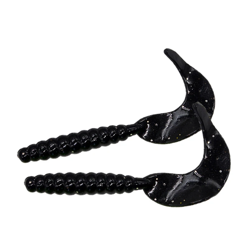 Subbait bait single tail soft worm drongo maggots 10 colors optional silica gel material