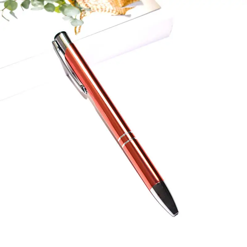 AI-MICH Wholesale New Custom Logo Stylus Ball Point Gel Pens With Advertising Luxury High Quality Aluminum Metal Ballpoint Pen
