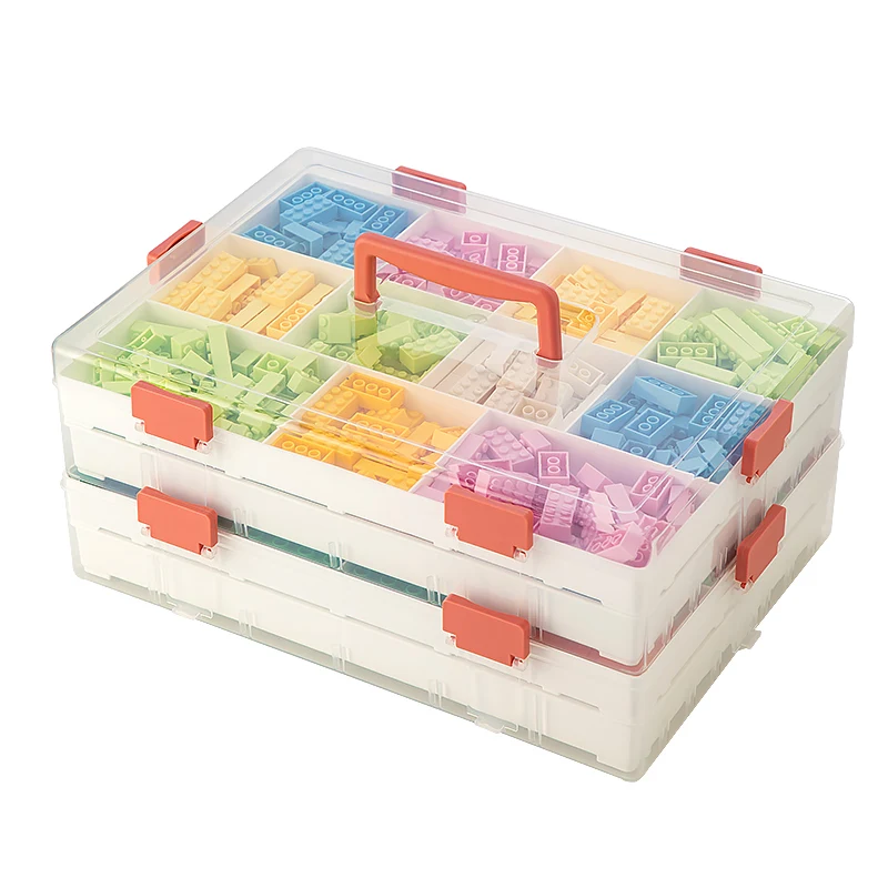 Toy storage box with cover Large capacity and Dustproof Storage Container Blocks Storage Box Toys Organizer