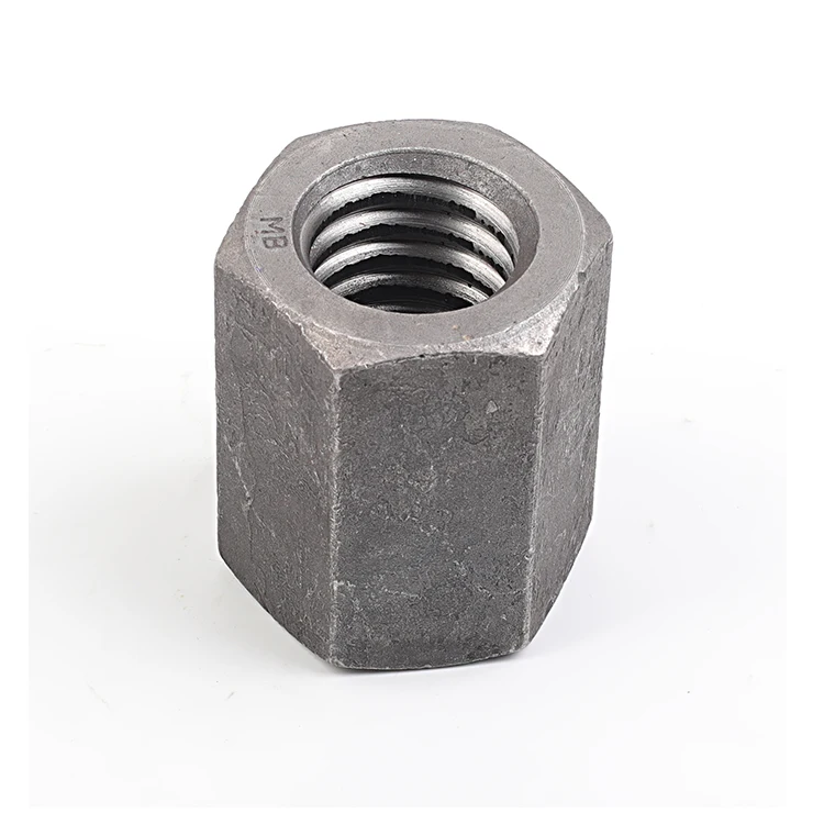 China manufacture heavy long hex nut hot dip galvanized stainless steel hex head coupling nuts