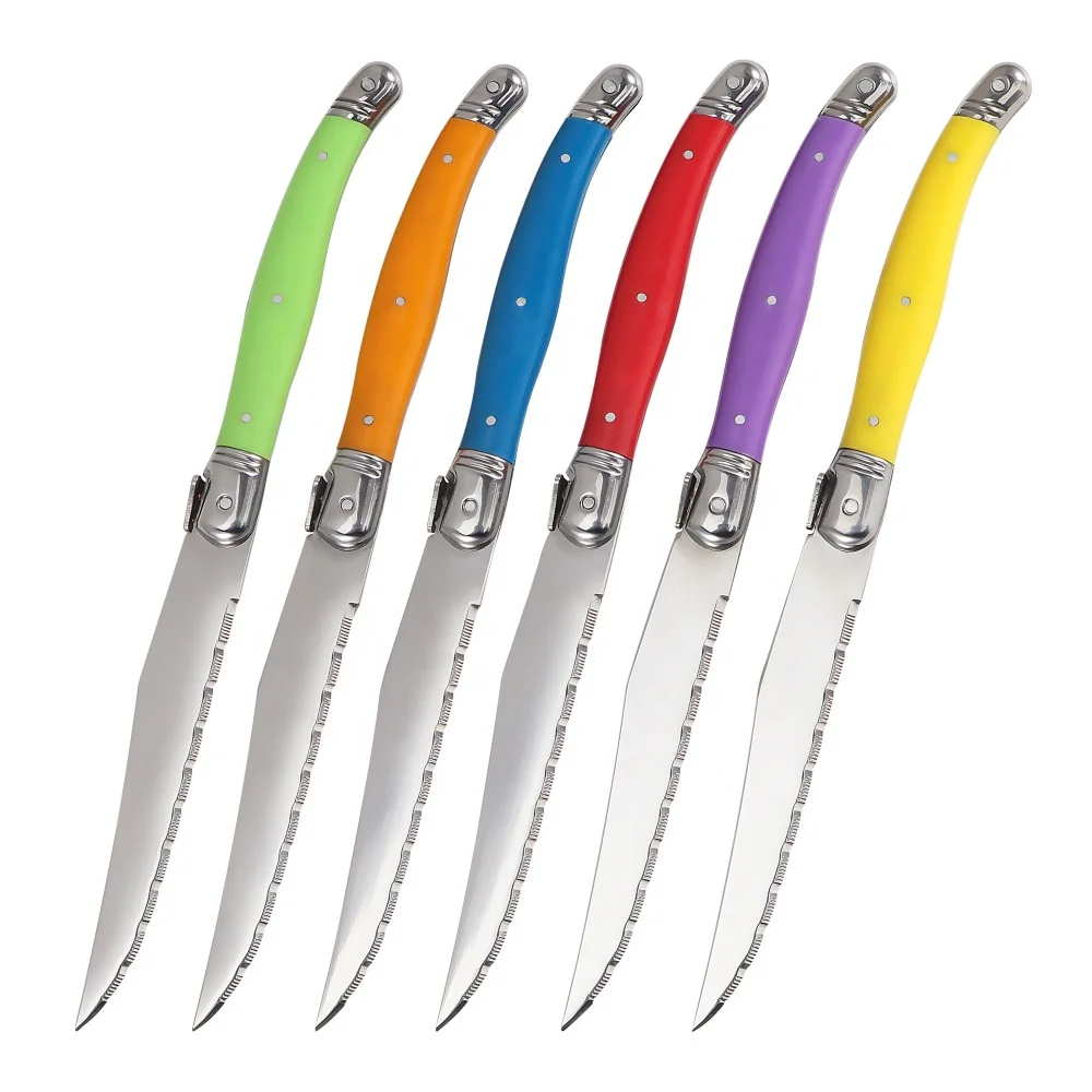 24 Piece Multi-color Flatware Stainless Steel Cutlery Set Tableware Knives Spoons Forks Collection Dinnerware Set