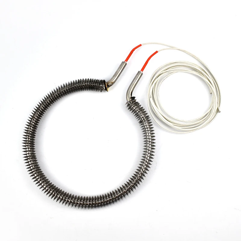 400v 1900w Stainless Steel Resistance Source Type Tubular Electric Air Coil Finned Air Dry Heater Heating Tube Elements