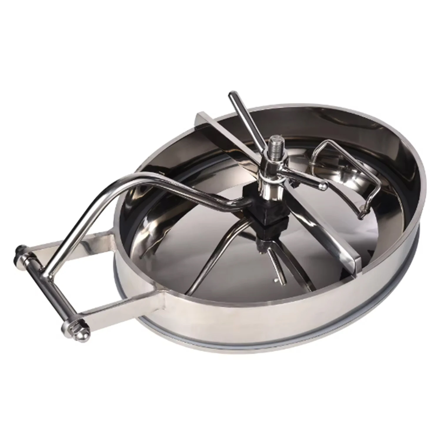 Sanitary Beer Inward Open Elliptical Manway Stainless Steel 304 Pressure Tank Vessel Sanitary 565*465 Oval Manhole Cover