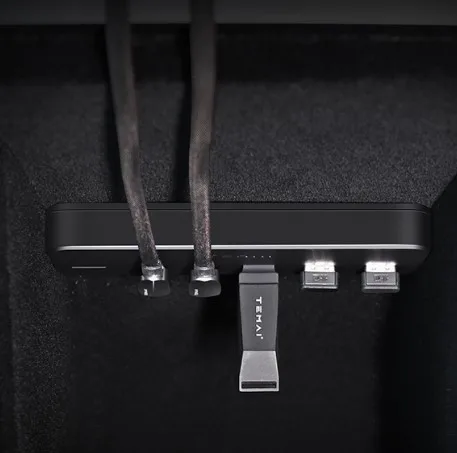 car accessories fast charging hub USB expander docking station charging port adapter extender for tesla model3/y