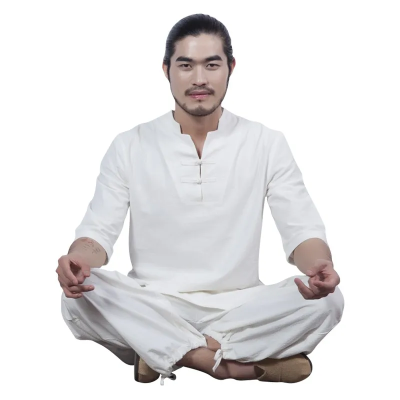 
Chinese traditional clothing cotton and linen clothing Tai Chi clothing 