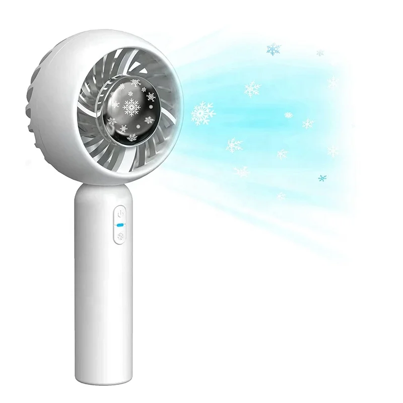 Summer upgraded outdoor mini portable ice compress fan ice hockey refrigeration usb rechargeable handheld strong cooling fan