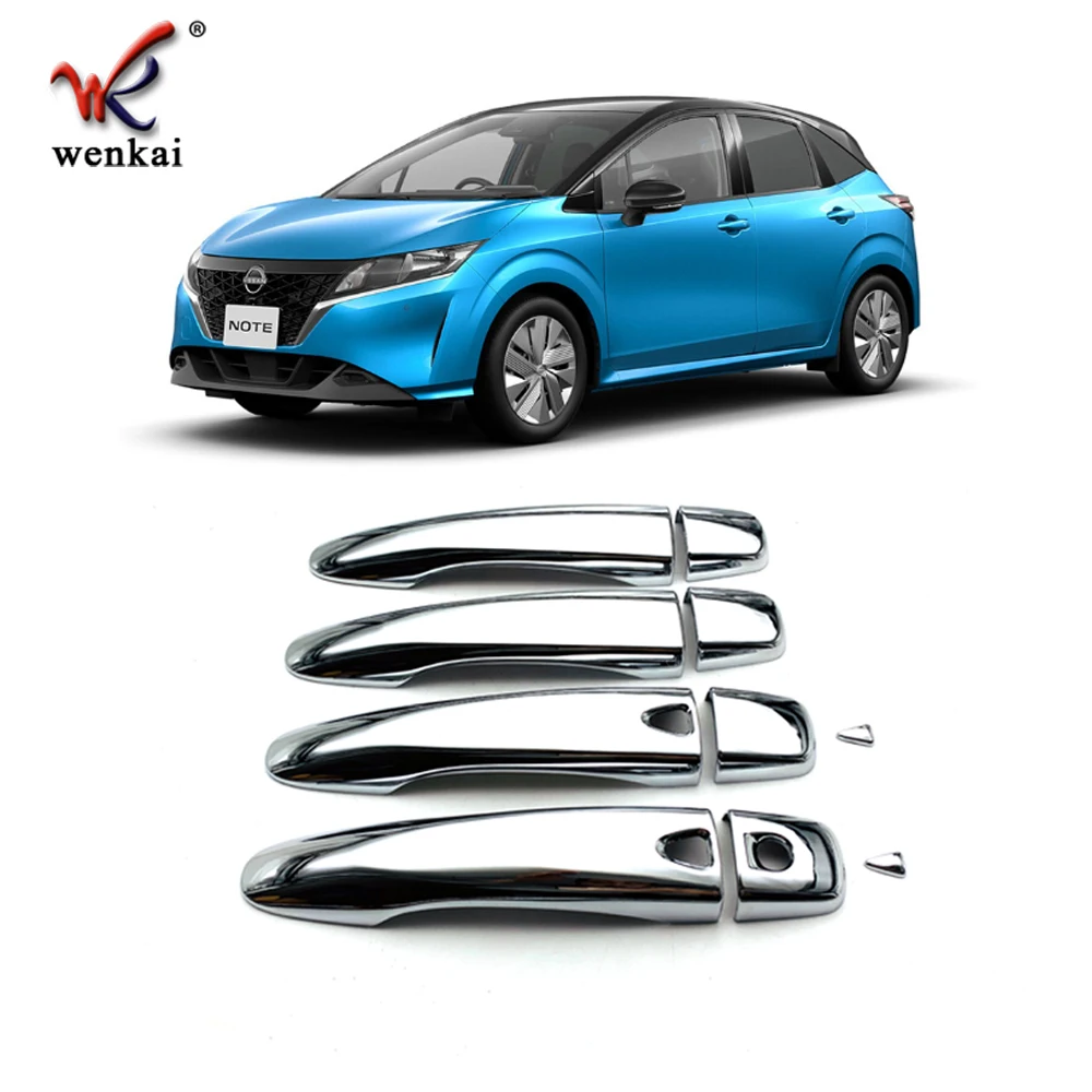 Abs Chrome Side Door Handle Cover Trim For Nissan Note E13 2021 2022 Car Accessories