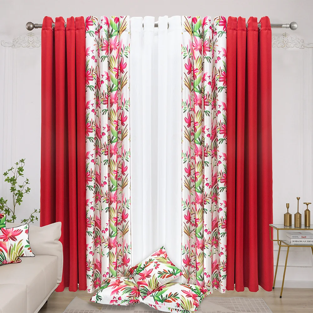 Cheap Price Ready Made Curtains Thermal Heavy Window Curtains for the House