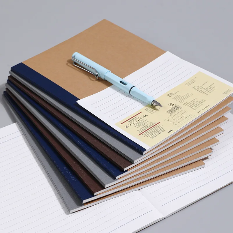 OEM Wide Ruled College Ruled Glue Binding Notebook in bulk Composition Notebook a4 a5 Customizable School Notebook for Students