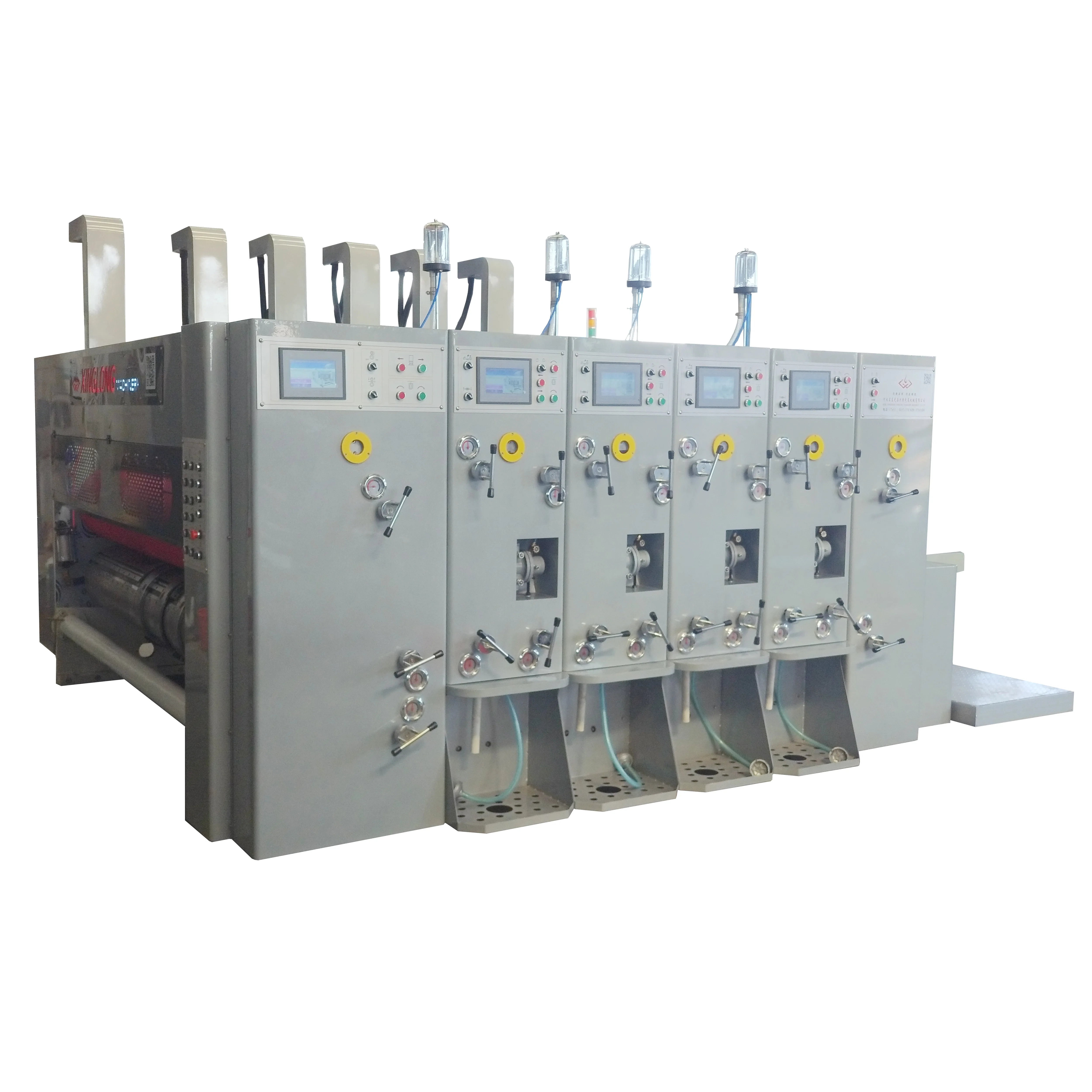 Cost-effective corrugated cardboard box printer slotter die cutter carton machinery