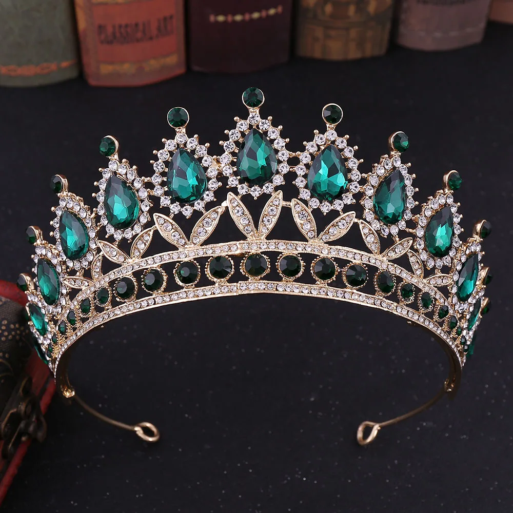 Bridesmaid Gold Kids Princess Sets Crown for Baby Girls Diamond Tiaras Pink Tiara